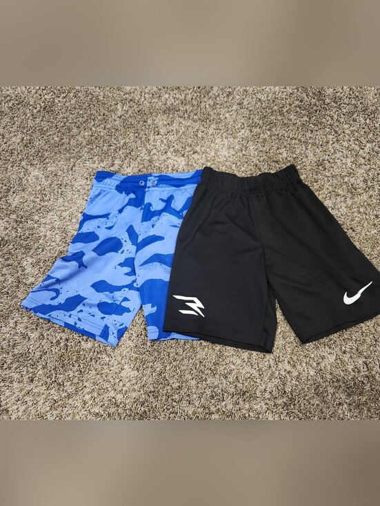 Nike Other - Blue Camo & Black Athletic Boy’s Shorts